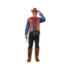 Insta Cowboy 2-pc. Dress Up Costume Mens