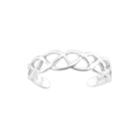 Itsy Bitsy&trade; Sterling Silver Weave Adjustable Toe Ring