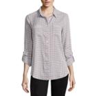 Liz Claiborne 3/4 Sleeve T-shirt - Tall