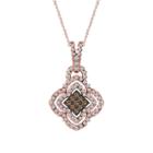 Womens 3/4 Ct. T.w. Genuine White Diamond 10k Gold Pendant Necklace