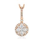 Limited Quantities Grand Sample Sale By Le Vian 5/8 Ct. T.w. Vanilla Diamonds 14k Strawberry Gold Pendant Necklace
