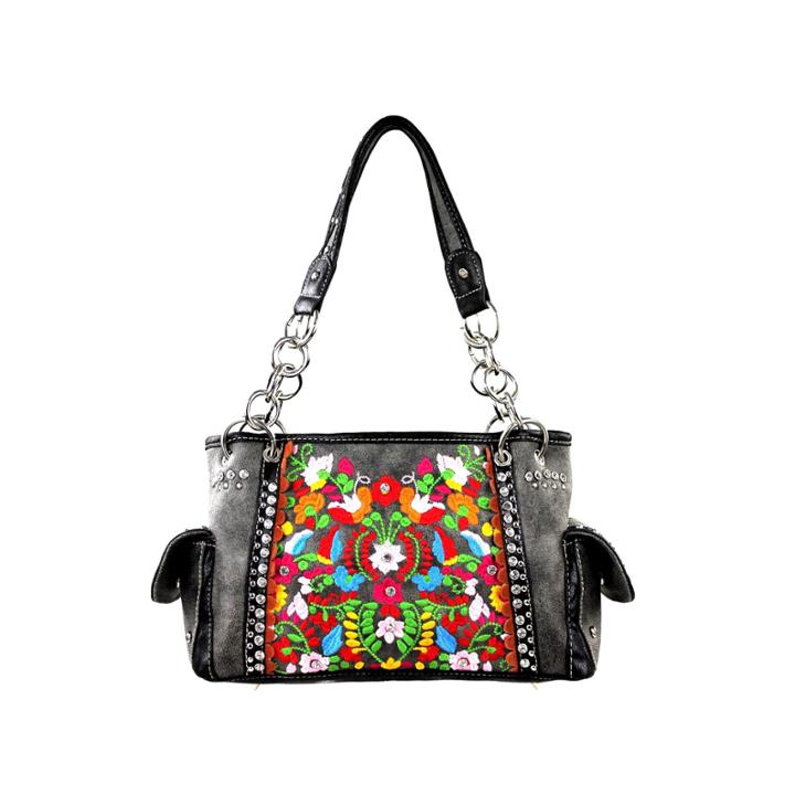 Montana West Layla Embroidered Floral Shoulder Bag