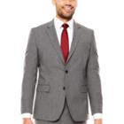 Jf Texture Stretch Charcoal Jacket Slim