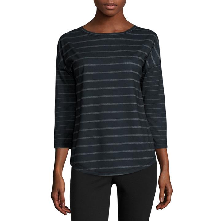 Made For Life Long Sleeve Crew Neck T-shirt-petites