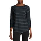 Made For Life Long Sleeve Crew Neck T-shirt-petites