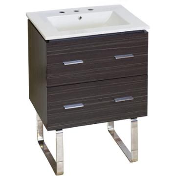23.75-in. W Floor Mount Dawn Grey Vanity Set For 3h8-in. Drilling