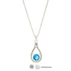 Sparkle Allure Womens 2-pc. Blue Blue Topaz Brass Jewelry Set