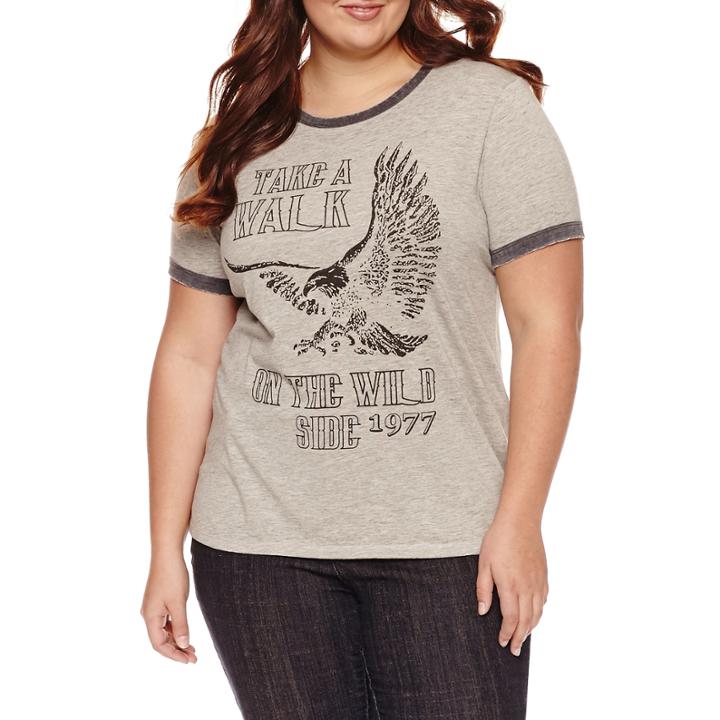 Take A Walk On The Wild Side Graphic T-shirt- Juniors Plu