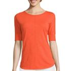 Liz Claiborne Elbow-sleeve Dolman Tee