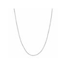10k White Gold Polished 038 18 Box Chain Necklace