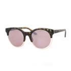 Glance Half Frame Rectangular Uv Protection Sunglasses-womens