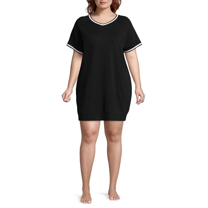 Flirtitude Short Sleeve Bodycon Dress-juniors Plus