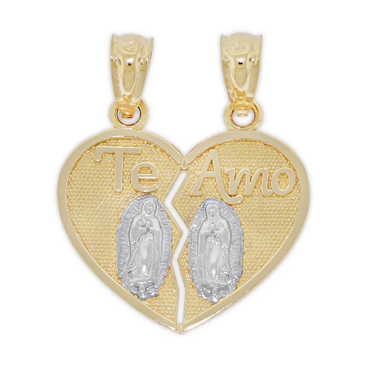 Religious Jewelry Unisex Heart Pendant