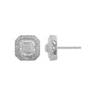 1/3 Ct. T.w. Round White Diamond Sterling Silver Stud Earrings