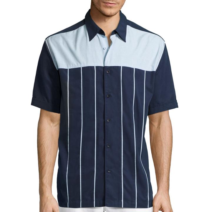 The Havanera Co. Short-sleeve Front Yoke Woven Shirt