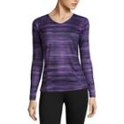 Sjb Active Long Sleeve V Neck T-shirt-womens