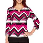 Alfred Dunner 3/4-sleeve Top