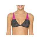 Ambrielle Geo Linear Triangle Swimsuit Top