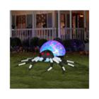 Large Black And White Spider Airblown With Kaleidoscope Lights