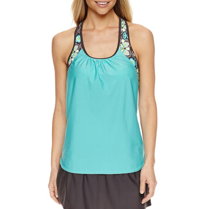 Zeroxposur Medallion Tankini Swimsuit Top
