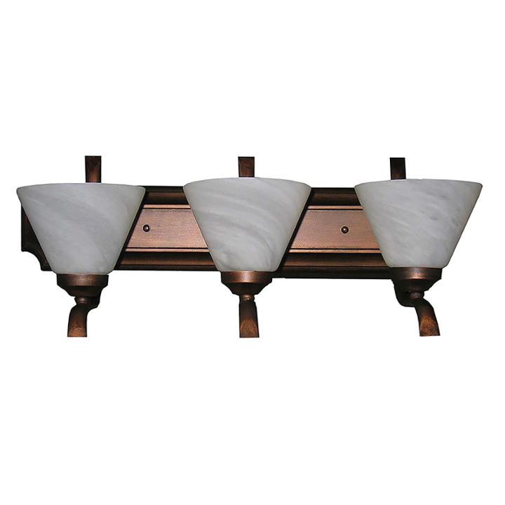 Mel 3-light Brown Bath Vanity
