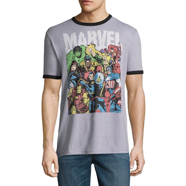 Marvel Booth Ringer Graphic Tee