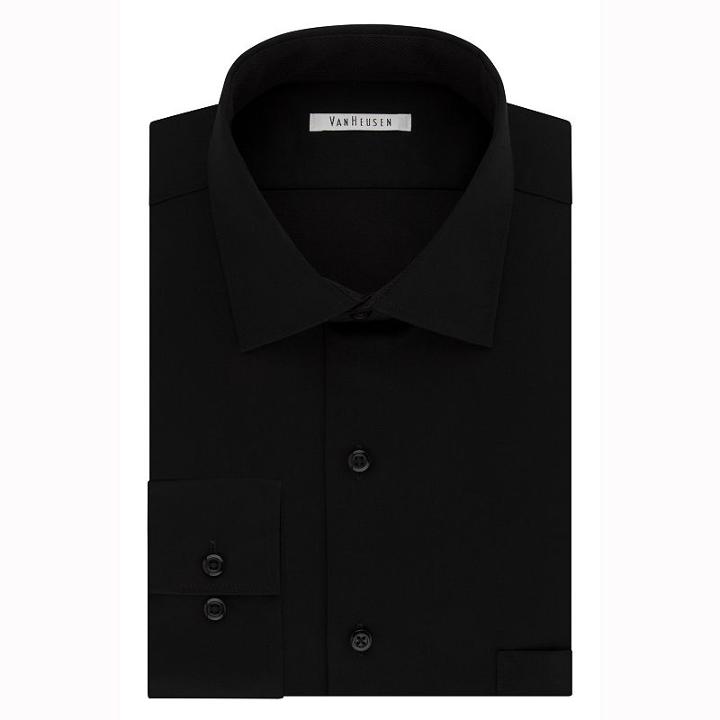 Van Heusen Flex Cool Collar Big And Tall Long Sleeve Sateen Dress Shirt