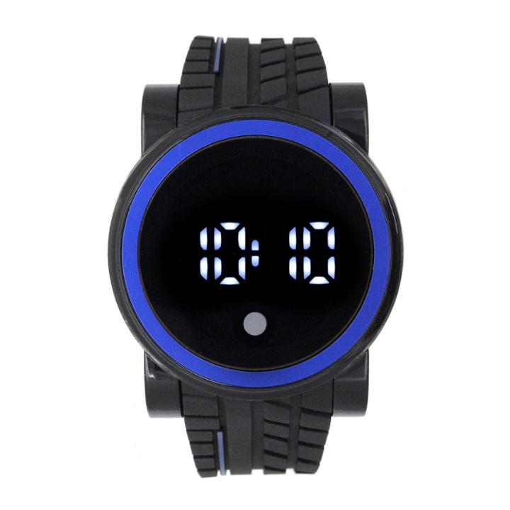 Mens Black Strap Watch-33555