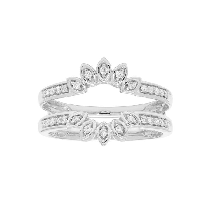 Womens 1 1/5 Ct. T.w. Genuine White Diamond 14k Gold Ring Enhancer