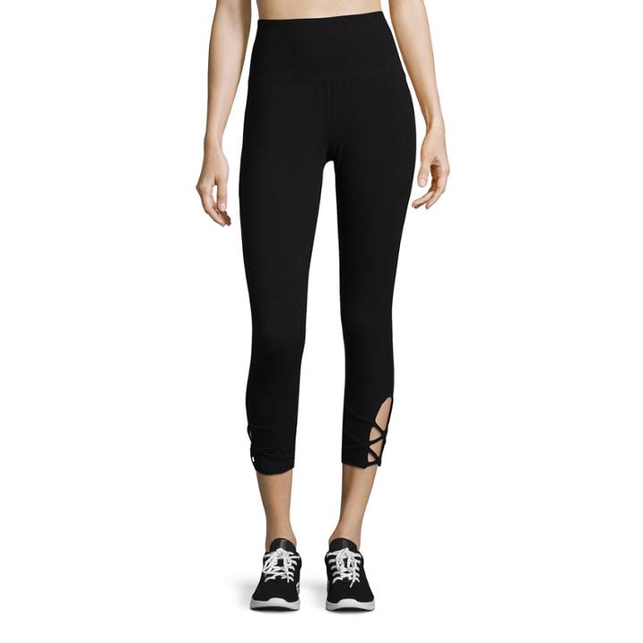 Flirtitude Strappy Capri Leggings- Juniors