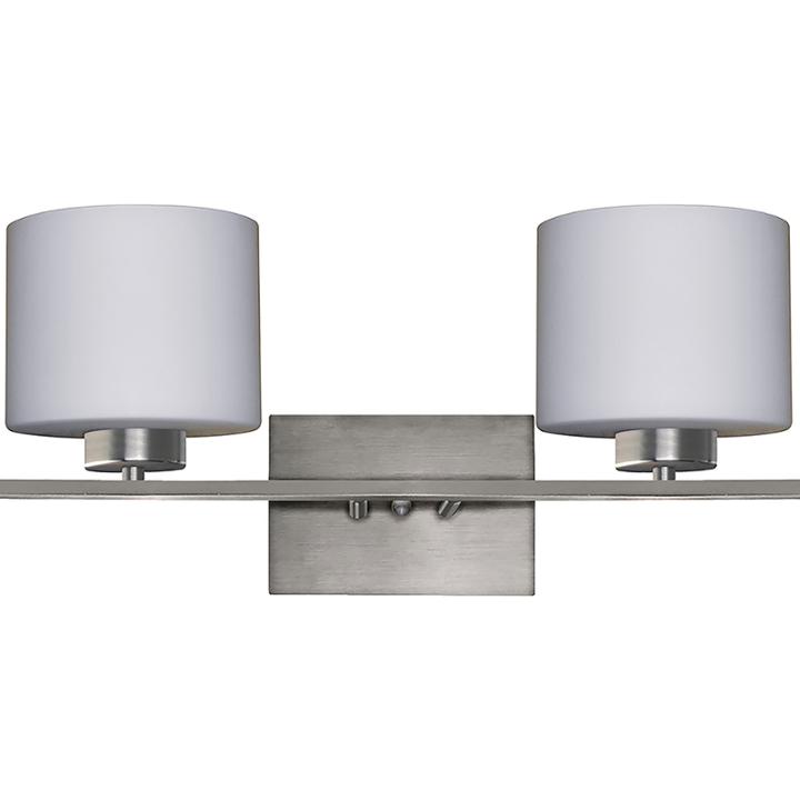 Jaelyn 2-light Silver Bath Vanity