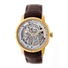 Heritor Ryder Mens Brown Strap Watch-herhr4605