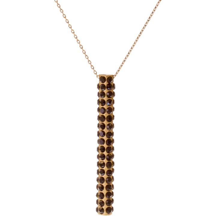 Rodrigo-brave Black Crystal Pendant Necklace