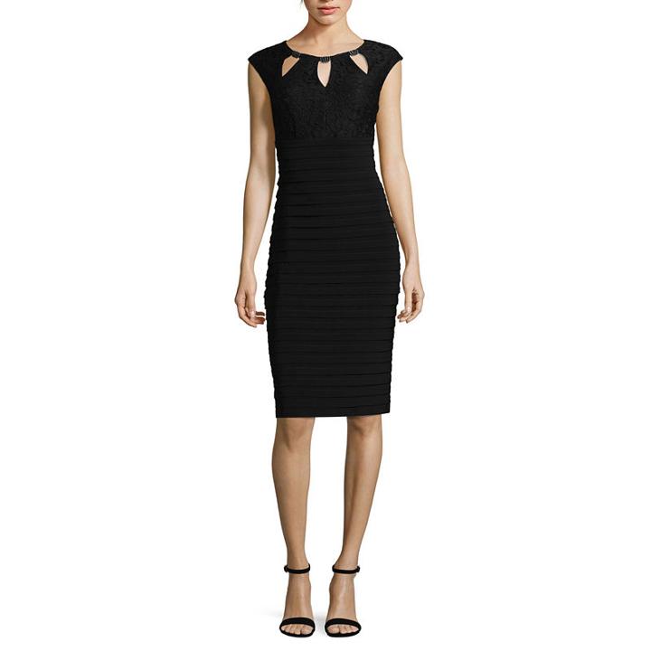 Scarlett Sleeveless Embellished Empire Waist Dress - Tall