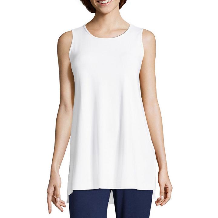 Liz Claiborne Knit Tunic Tank - Tall