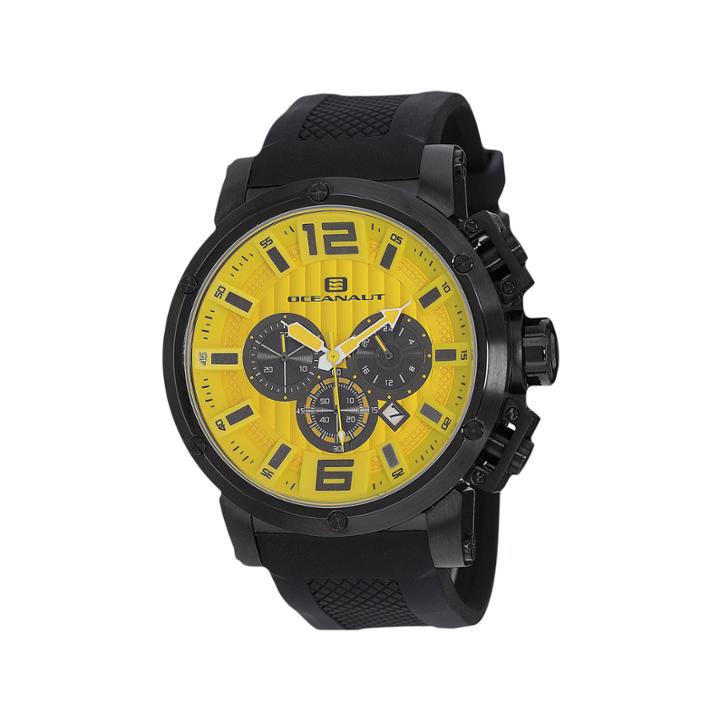 Oceanaut Mens Black Strap Watch-oc2126
