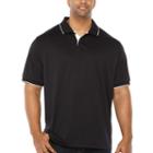 Claiborne Short Sleeve Jersey Polo Shirt Big And Tall