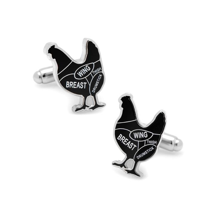 Chicken Butcher Cuts Cuff Links