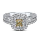 Womens 1 Ct. T.w. Multi Color Diamond 14k Gold Engagement Ring