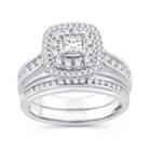 Womens 1 1/10 Ct. T.w. Multi-shape White Diamond 10k Gold Engagement Ring