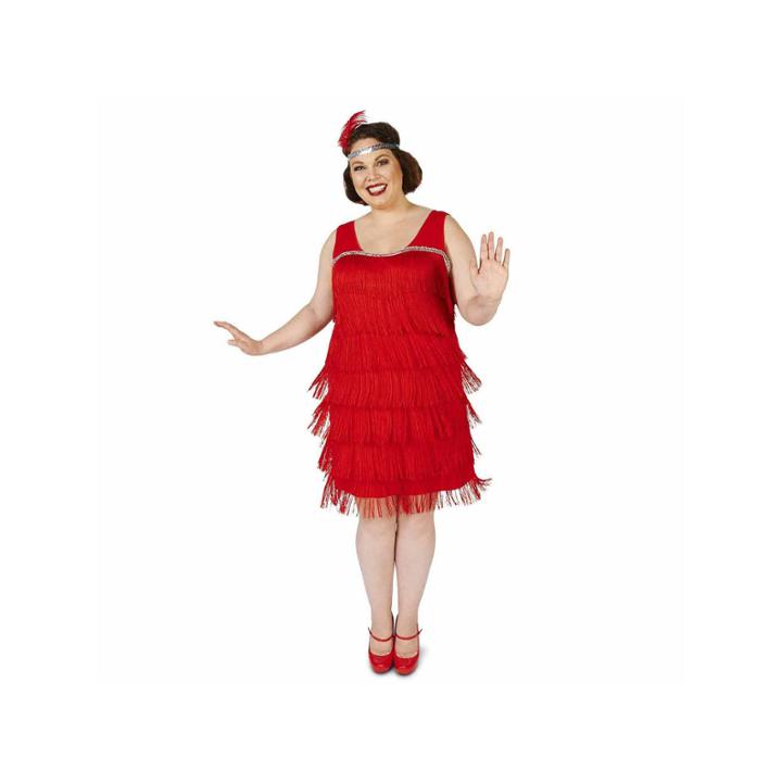 Roarin Red Flapper 2-pc. Dress Up Costume Plus
