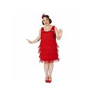 Roarin Red Flapper 2-pc. Dress Up Costume Plus