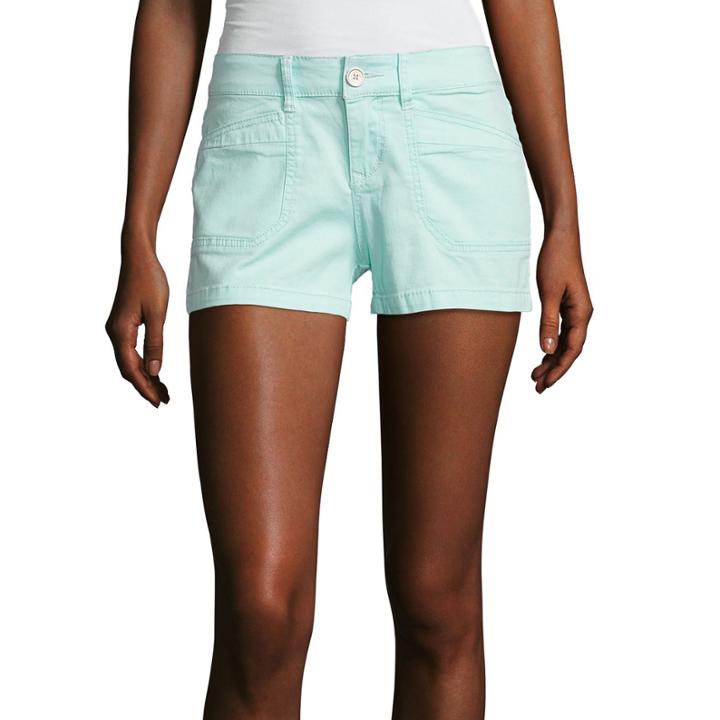 Union Bay 3.5 Porkchop Pocket Short Twill Chino Shorts-juniors