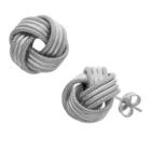 Made In Italy 13.5mm Knot Stud Earrings