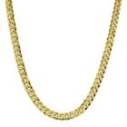 10k Gold Solid Curb 20 Inch Chain Necklace