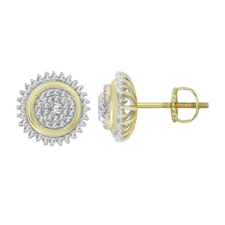 1/2 Ct. T.w. Genuine White Diamond 10k Gold Drop Earrings