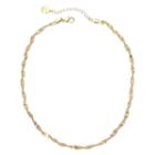Liz Claiborne Gold-tone Textured Twist Necklace