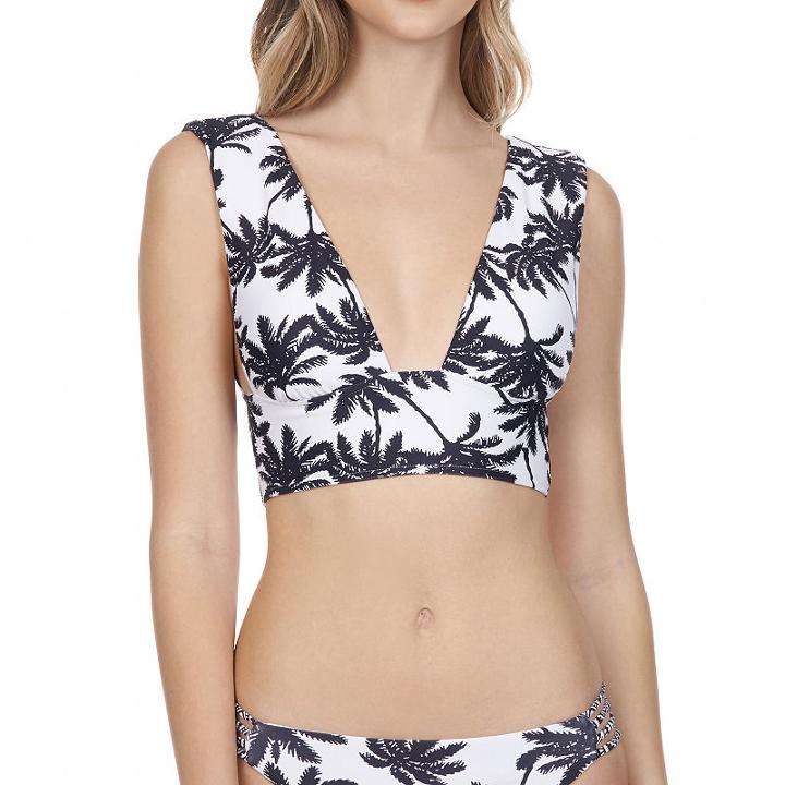 Arizona Leaf Tankini Swimsuit Top-juniors