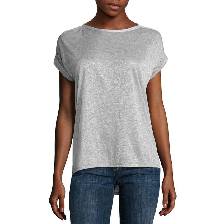 Liz Claiborne Short Sleeve Crew Neck T-shirt-petites