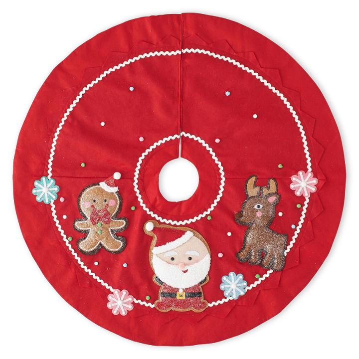 North Pole Trading Co. 48 Gingerbread Tree Skirt